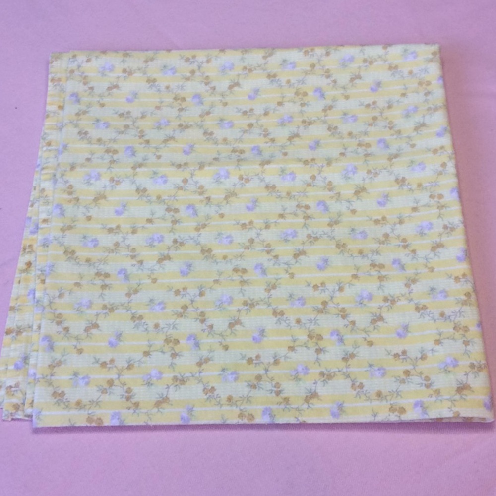 FINAL SALE PRICE Floral Card Table Cover - Yellow & Purple